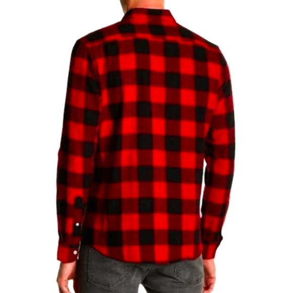 Slate & Stone Red Buffalo Plaid Button Down Shirt - Picture 2 of 9